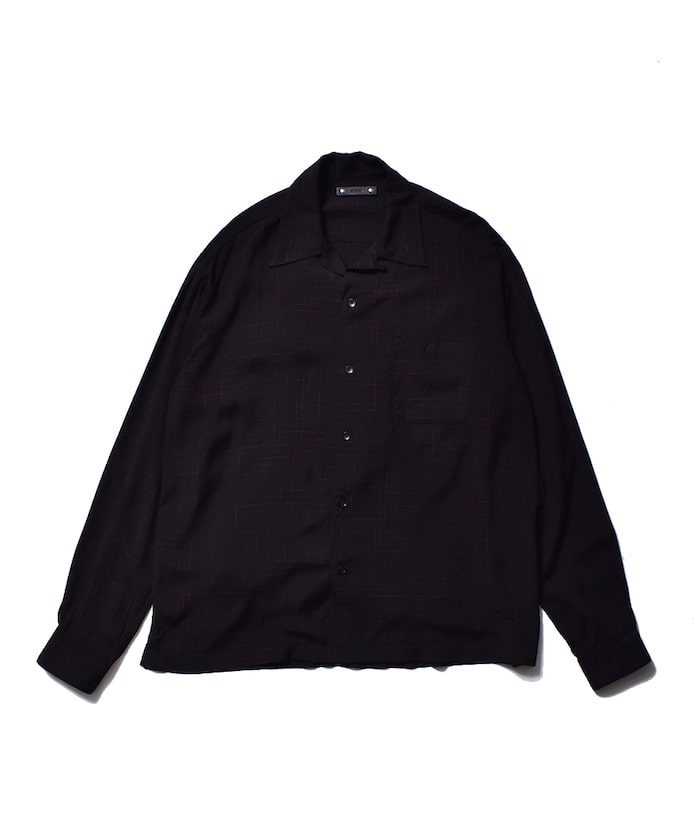MINEDENIM Vanish Graph Check Open Collar SH