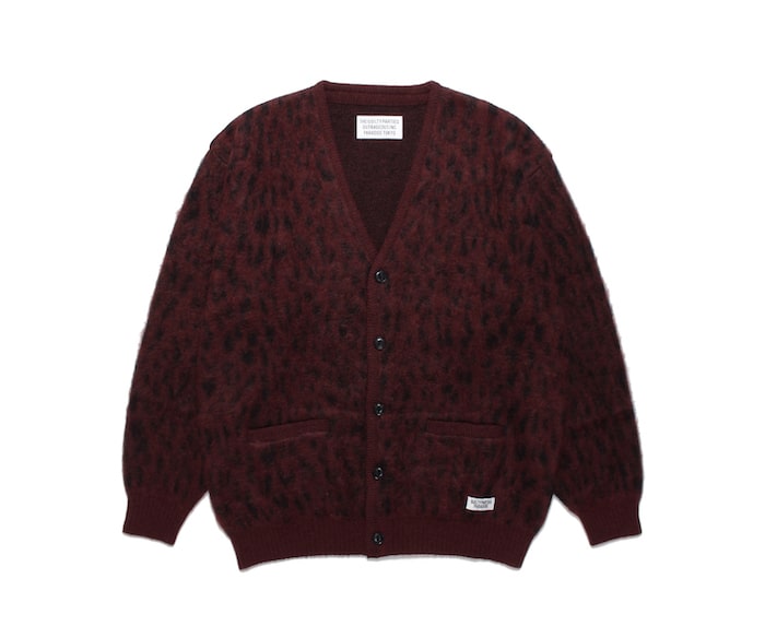 WACKO MARIA LEOPARD MOHAIR CARDIGAN ( TYPE-1 )