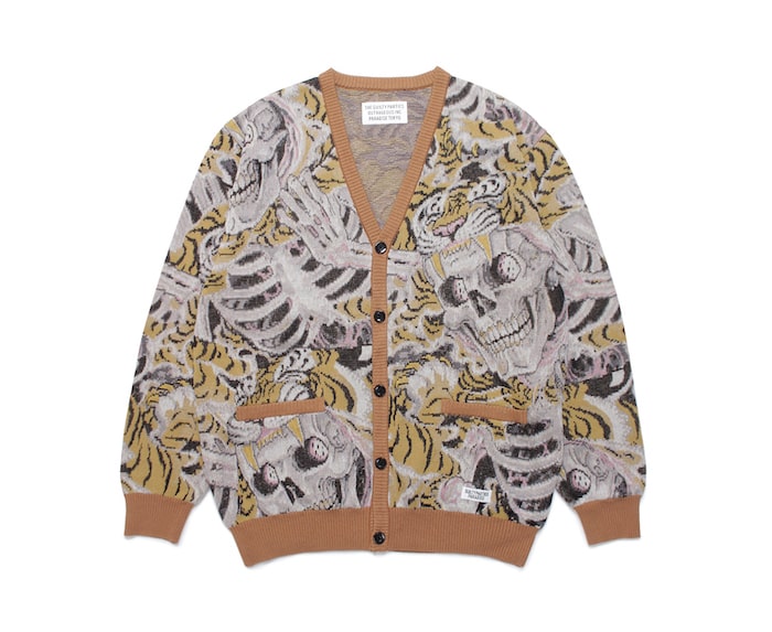 WACKO MARIA TIM LEHI / JACQUARD CARDIGAN ( TYPE-2 )