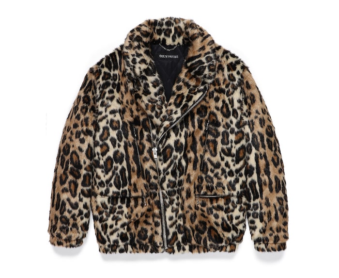 WACKO MARIA FUR LEOPARD DOUBLE RIDERS JACKET ( TYPE-1 )