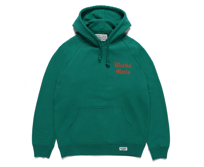 WACKO MARIA WASHED HEAVY WEIGHT PULLOVER HOODED SWEAT SHIRT