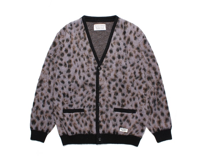 WACKO MARIA LEOPARD MOHAIR CARDIGAN ( TYPE-1 )