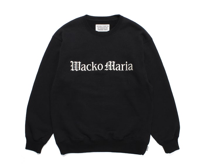 WACKO MARIA MIDDLE WEIGHT CREW NECK SWEAT SHIRT