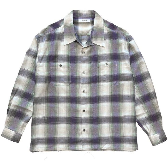 exodus RAYON OMBRE CHECK SHIRT