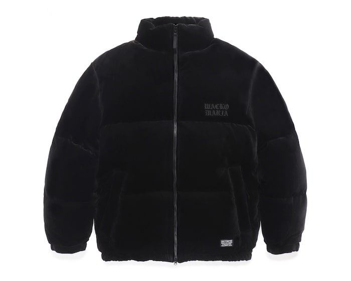 WACKO MARIA VELVET DOWN JACKET