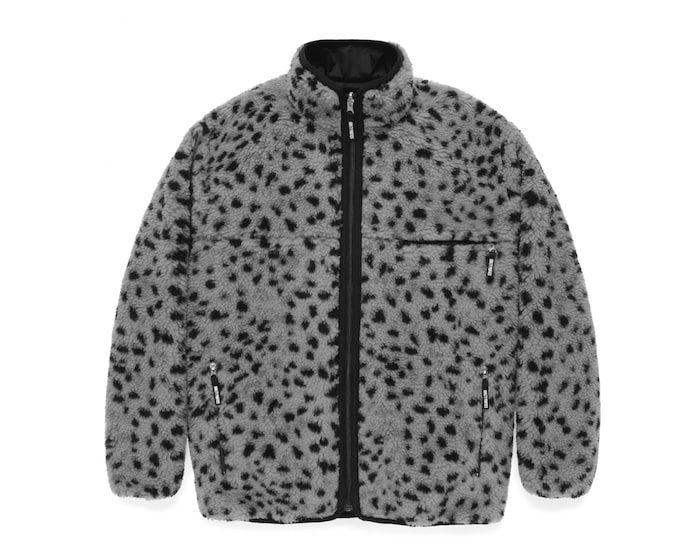 WACKO MARIA REVERSIBLE LEOPARD BOA JACKET