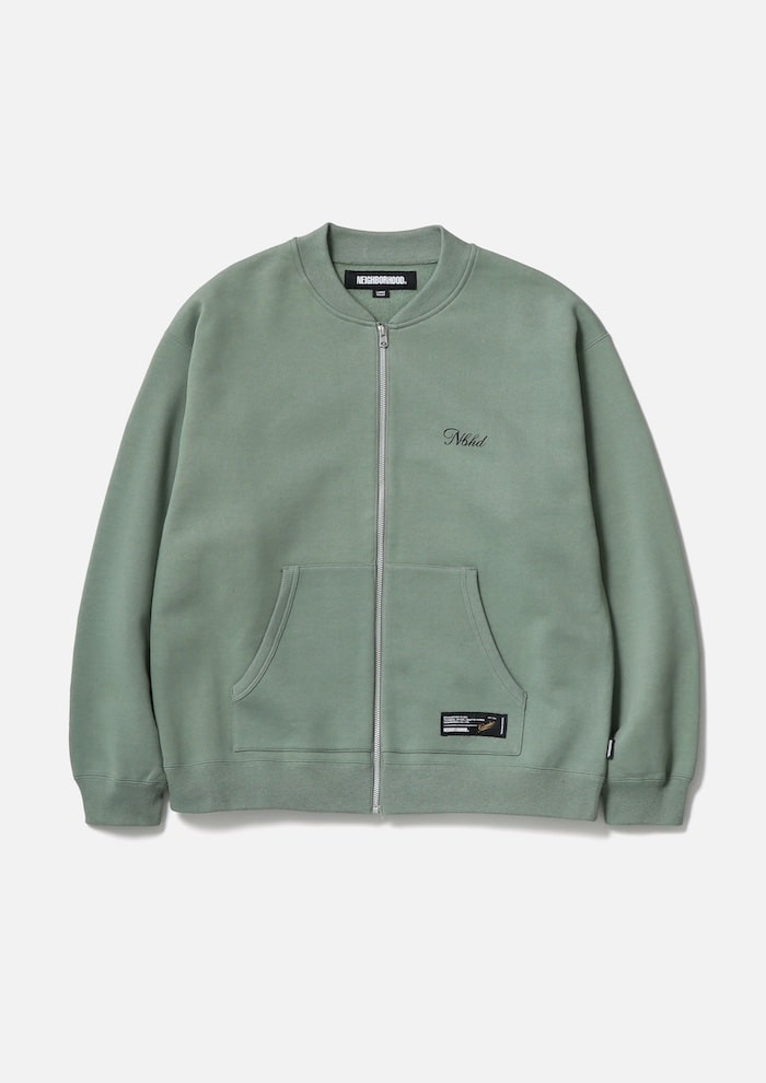 NEIGHBORHOOD PLAIN SWEAT ZIP JACKET LS