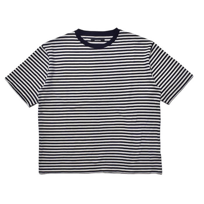 MINEDENIM L.G.Border Crewneck T-SH