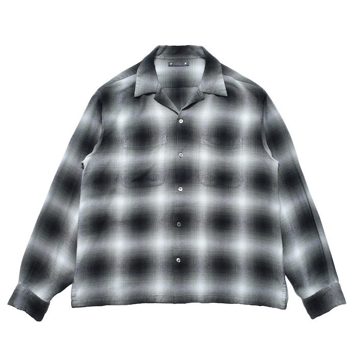 MINEDENIM R.Flannel Ombre Open Collar SH