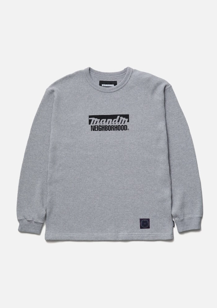 NEIGHBORHOOD NH X M&amp;M . WAFFLE FABRIC CREWNECK LS