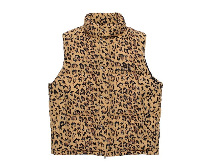 WACKO MARIA NANGA / LEOPARD DOWN VEST