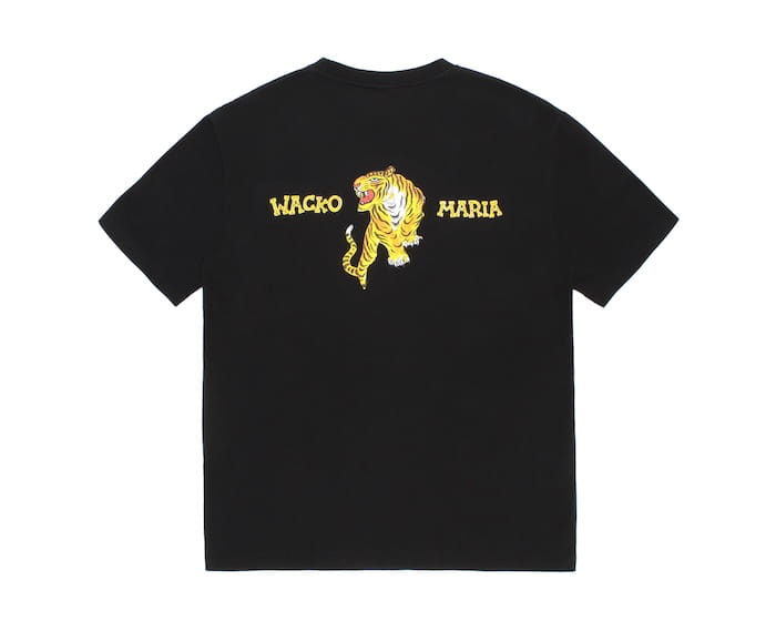 WACKO MARIA TIM LEHI / WASHED HEAVY WEIGHT CREW NECK T-SHIRT