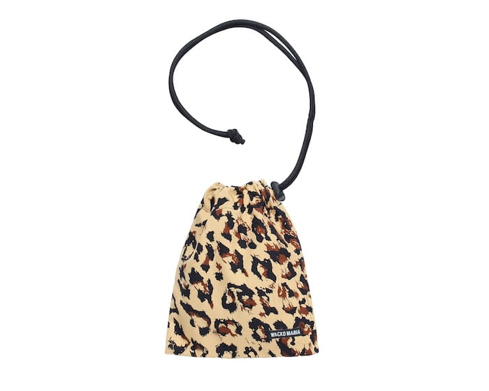 WACKO MARIA LEOPARD SHOULDER POUCH