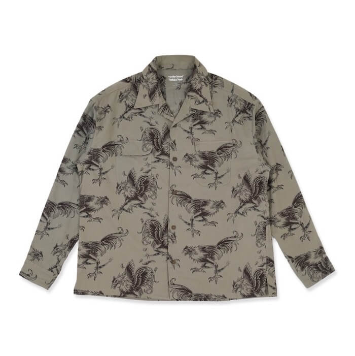 exodus COCKFIGHTING SOUVENIR L/S HAWAIIAN SHIRT