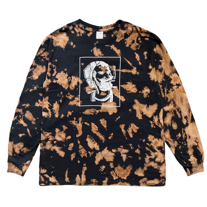 exodus STONED ZIG-ZAG TIE DYE L/S T SHIRT