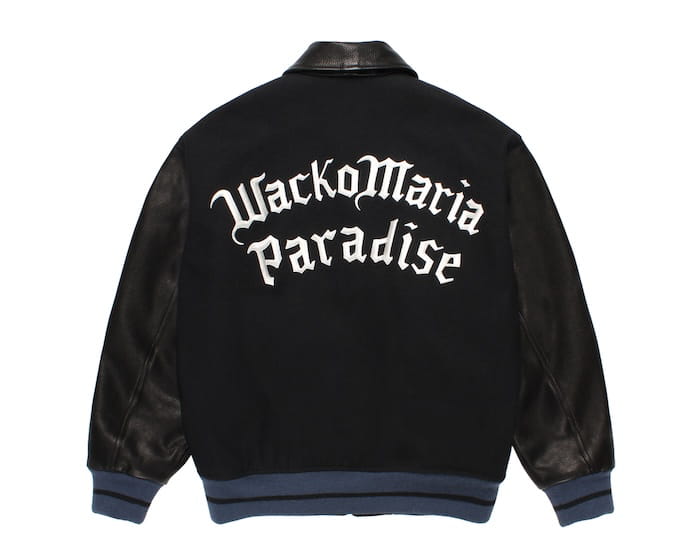 WACKO MARIA LEATHER VARSITY JACKET ( TYPE-2 )