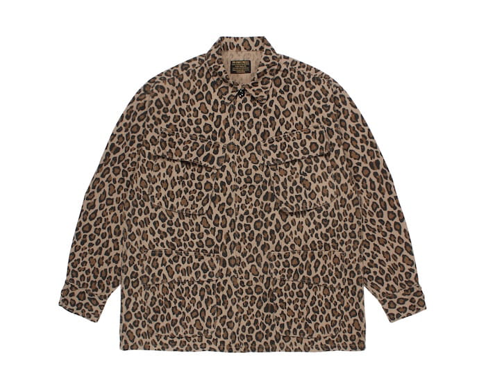WACKO MARIA LEOPARD FATIGUE JACKET ( TYPE-1 )
