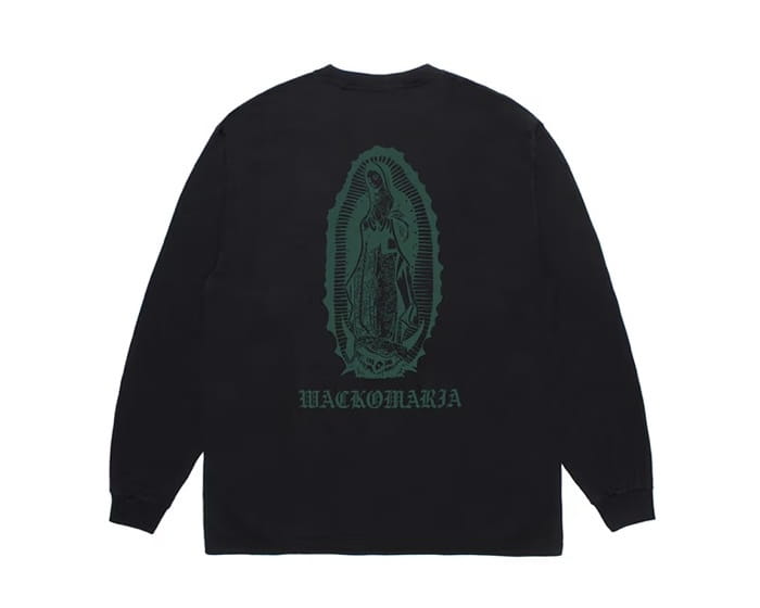 WACKO MARIA WASHED HEAVY WEIGHT CREW NECK LONG SLEEVE T-SHIRT ( TYPE-2 )
