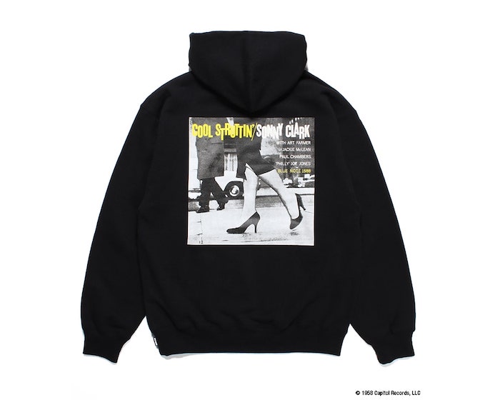 WACKO MARIA BLUE NOTE / MIDDLE WEIGHT PULLOVER HOODED SWEAT SHIRT ( TYPE-2 )