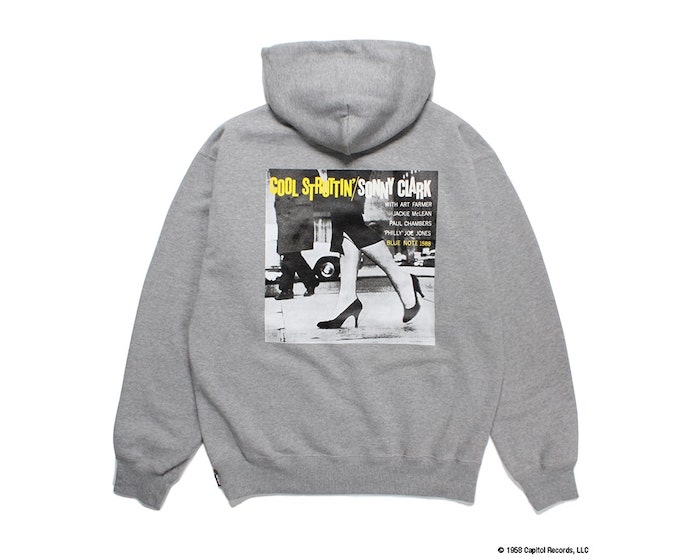 WACKO MARIA BLUE NOTE / MIDDLE WEIGHT PULLOVER HOODED SWEAT SHIRT ( TYPE-2 )
