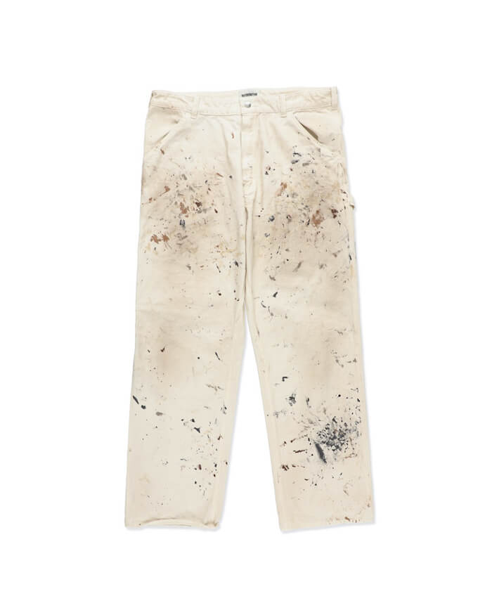 BOW WOW PAINTER&#039;S PAINT STAINED PAINTER PANTS