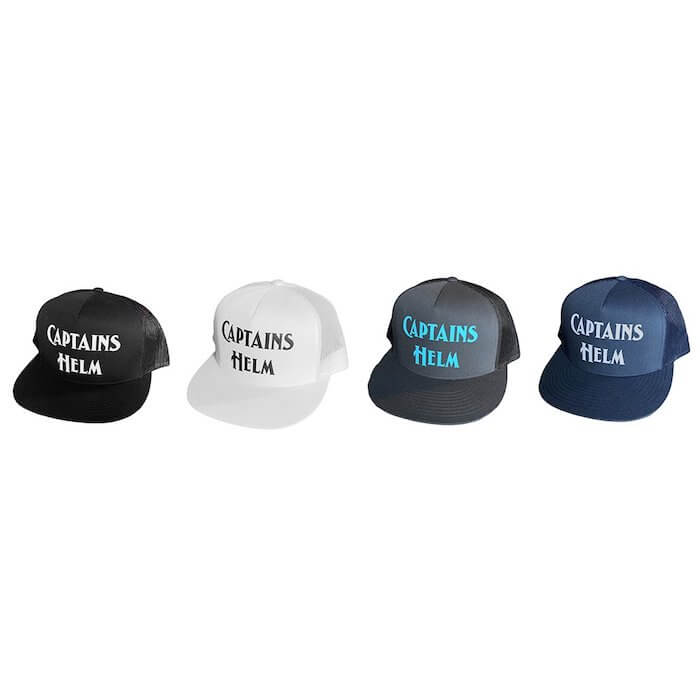 CAPTAINS HELM LOGO MESH CAP