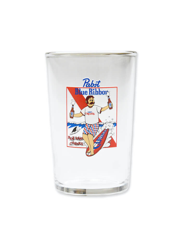 CAPTAINS HELM LPABST BLUE RIBBON / CHEERS GLASS
