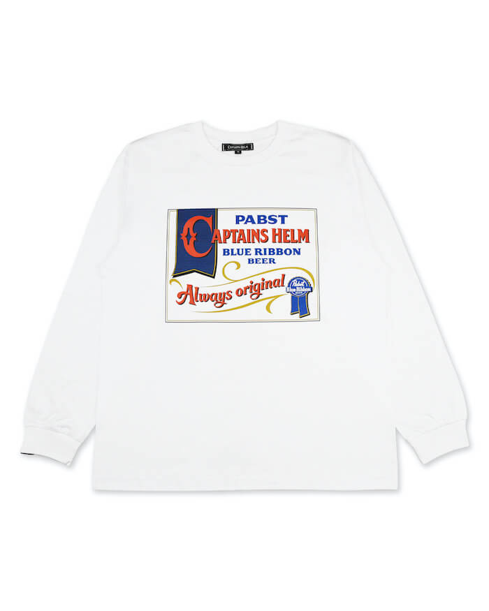 CAPTAINS HELM PABST BLUE RIBBON / OLD SIGNBOARD LS TEE