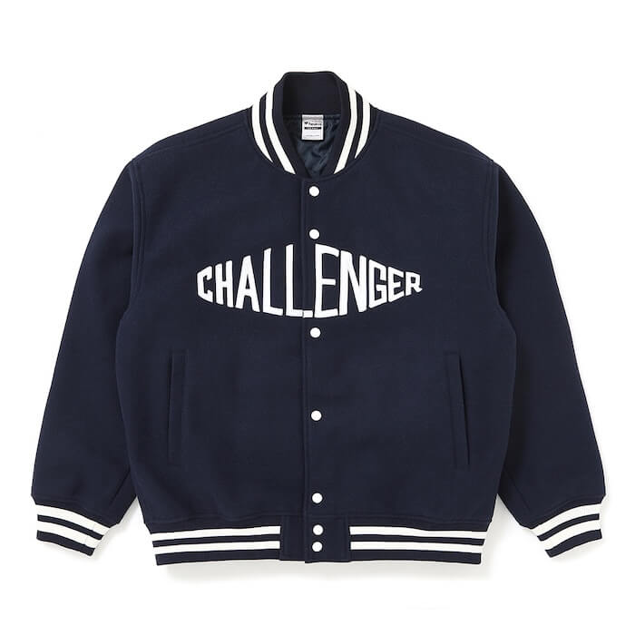 CHALLENGER LOGO MELTON STADIUM JACKET