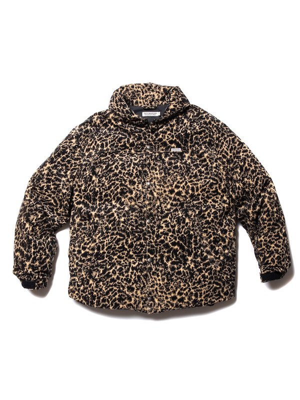 COOTIE Corduroy Leopard Oversized Down Jacket