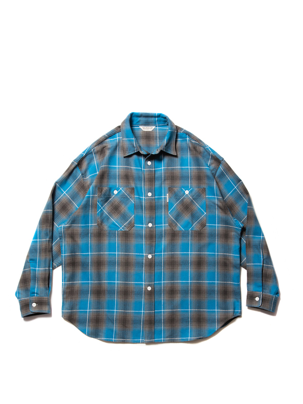 COOTIE Ombre Nel Check Work Shirt