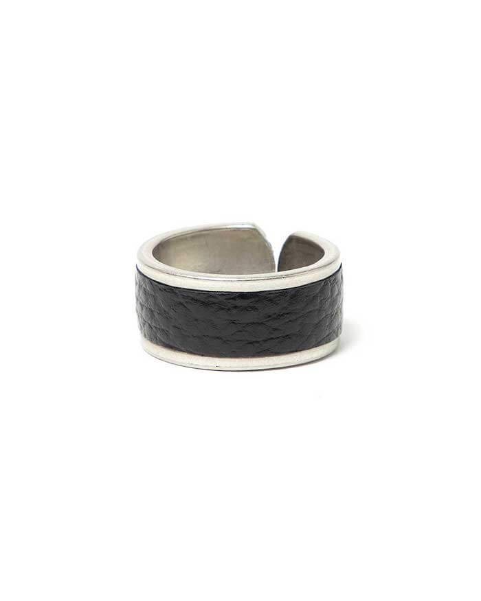 hobo BRASS RING with SHRINK LEATHER