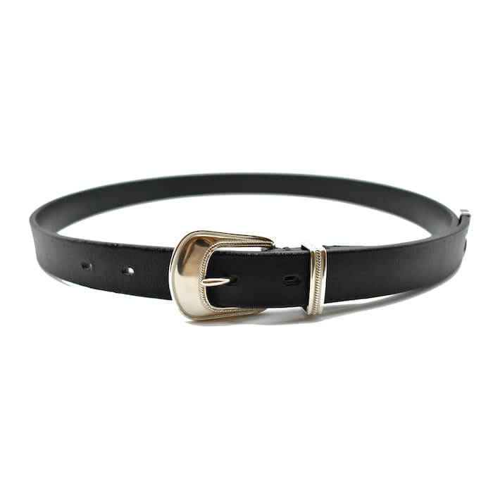 MINEDENIM Thick Velour Western Belt