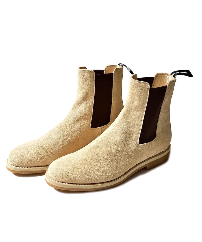 MINEDENIM Suede Leather Side Gore Boots