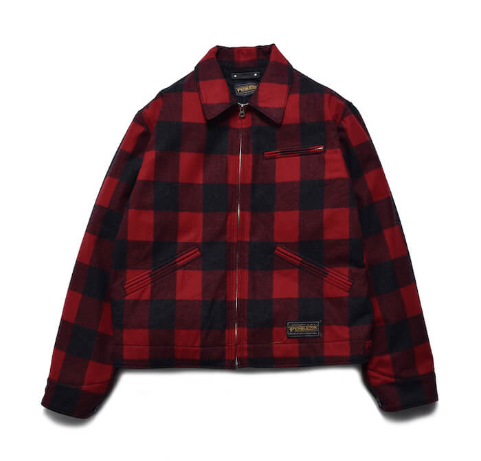 MINEDENIM PENDLETON W. Plaid Zipup Work JKT