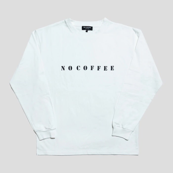 NC by NO COFFEE ステンシルフォント L/S TEE