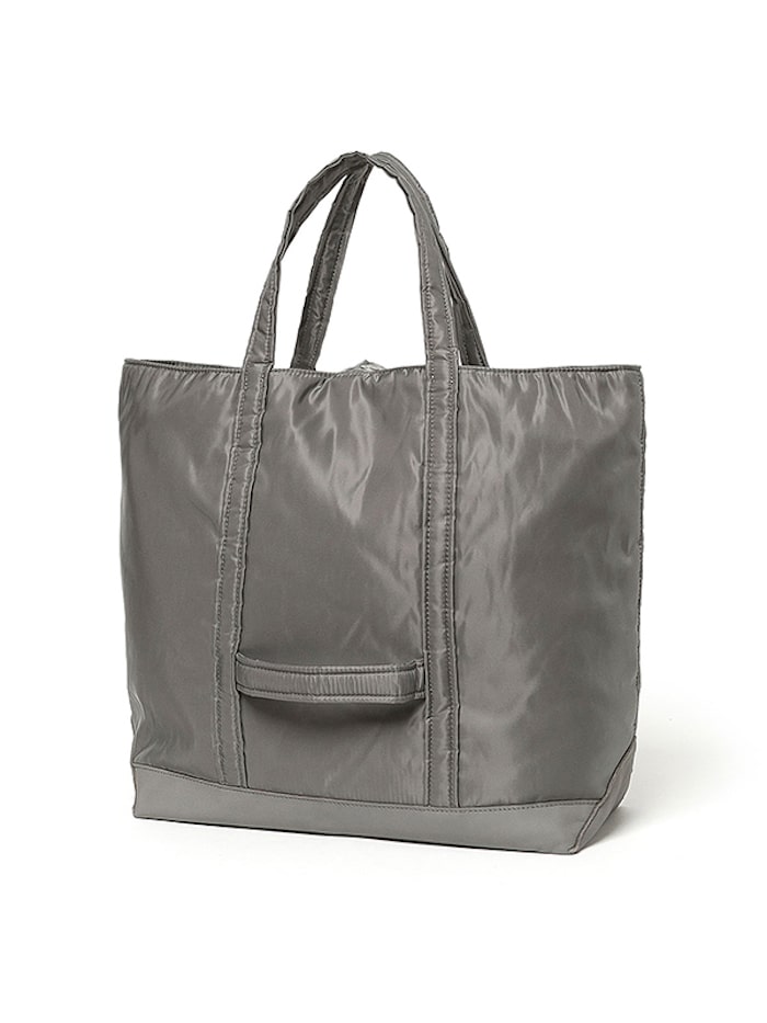 nonnative DWELLER TOTE POLY TAFFETA WITH COW LEATHER BY ECCO®