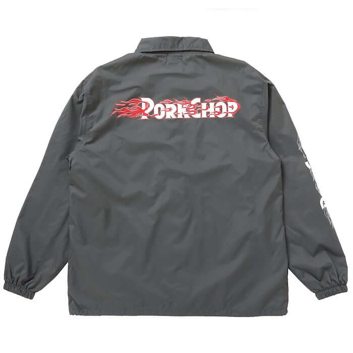 PORKCHOP GARAGE SUPPLY BURNING LOGO COACH JKT