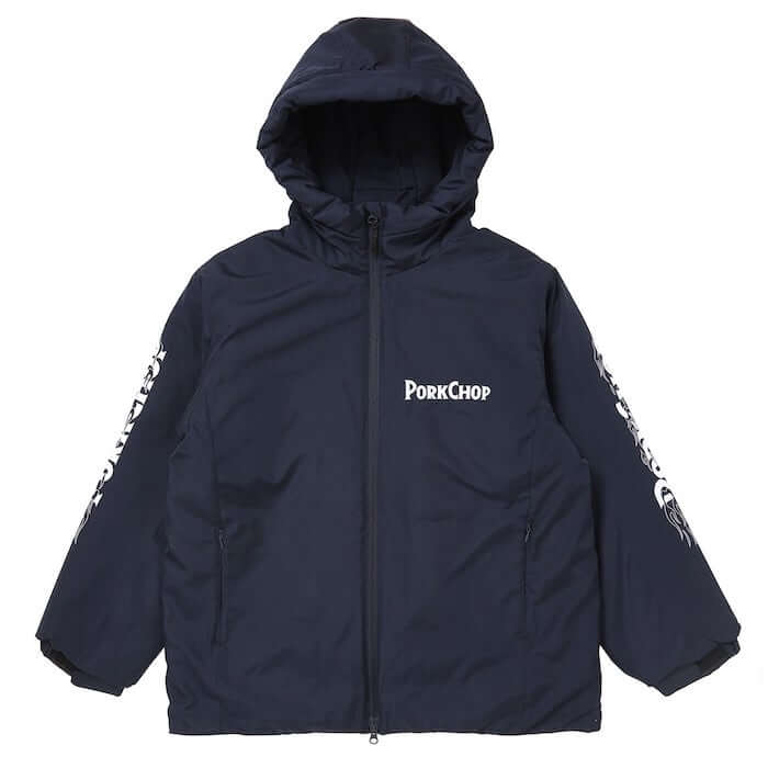 PORKCHOP GARAGE SUPPLY BURNING LOGO HOODED JKT