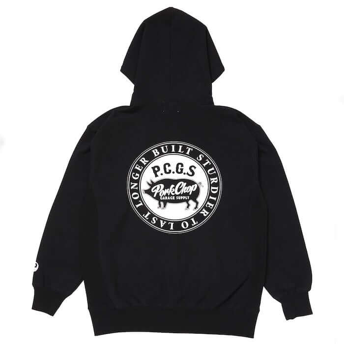 PORKCHOP GARAGE SUPPLY CIRCLE PORK ZIP UP HOODIE