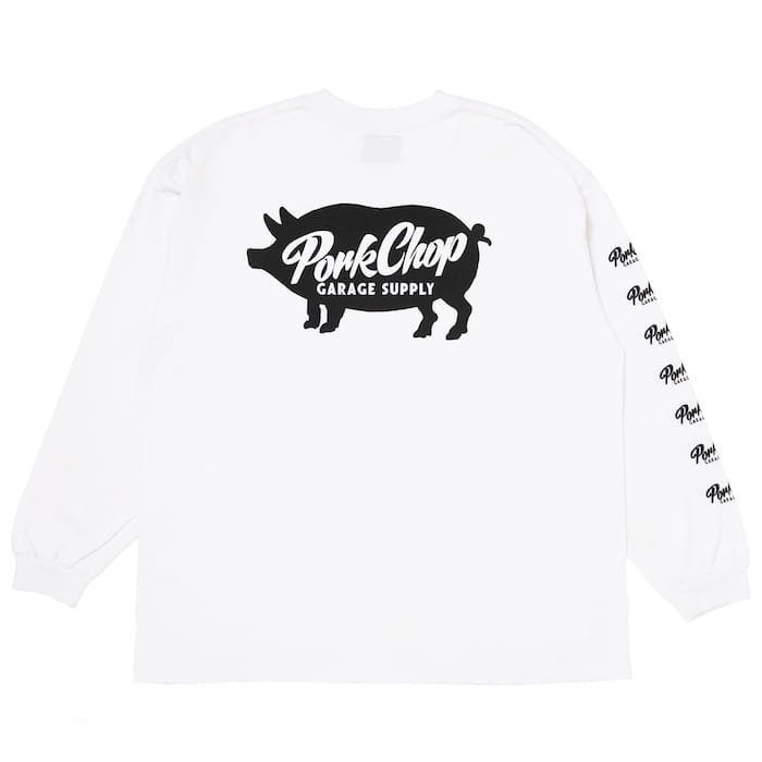 PORKCHOP GARAGE SUPPLY SCRIPT PORK L/S TEE