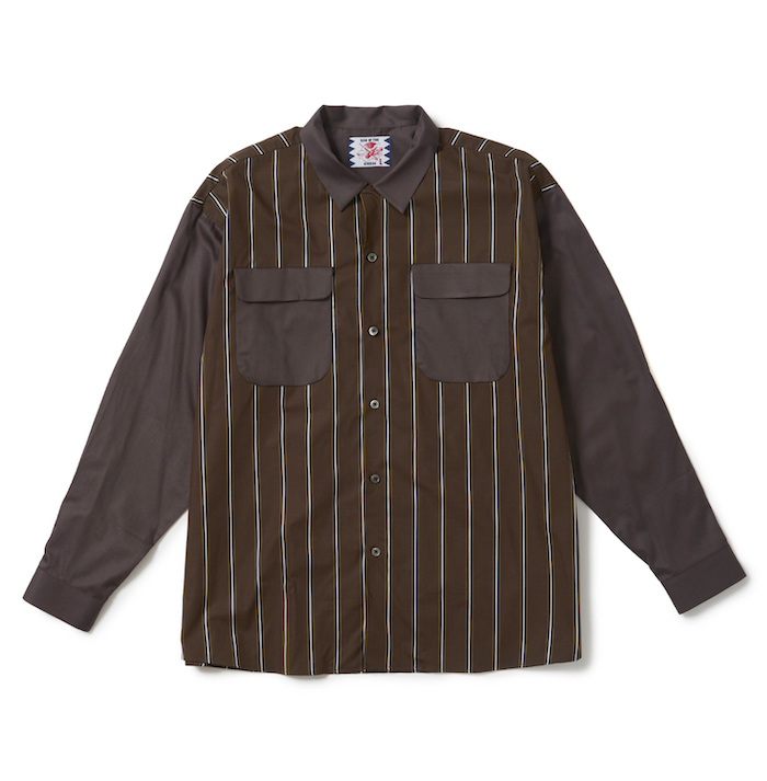 SON OF THE CHEESE Stripe Cleric Shirt