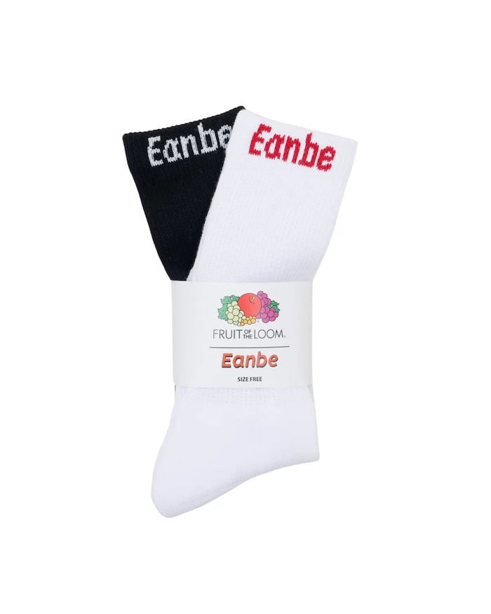 Eanbe × FRUIT OF THE LOOM LOGO SOCKS 2P SET