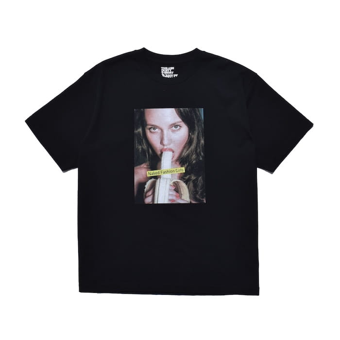 MINEDENIM Mike Dowson Holding a Banana Girl Photo Tee by Stie-lo