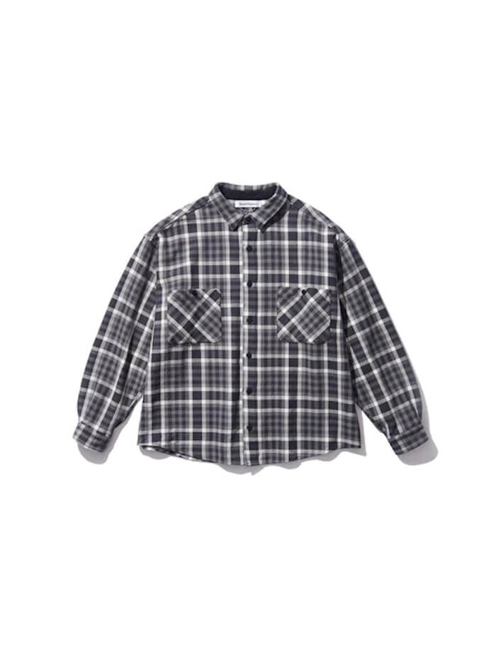 SandWaterr RESEARCHED BAGGY SHIRT / INDIA COTTON FLANNEL
