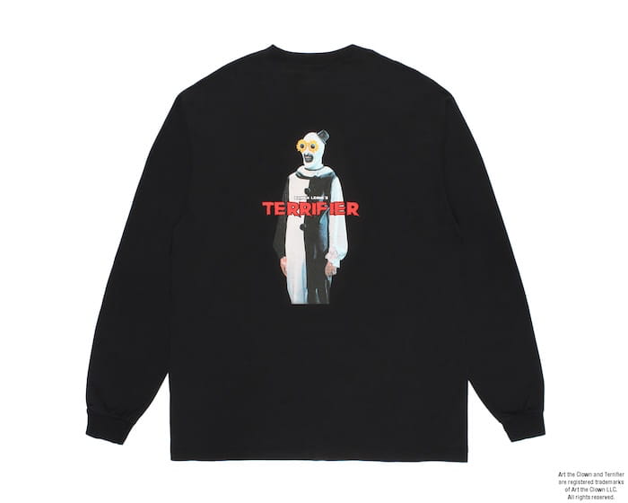 WACKO MARIA TERRIFIER / WASHED HEAVY WEIGHT CREW NECK LONG SLEEVE T-SHIRT ( TYPE-2 )