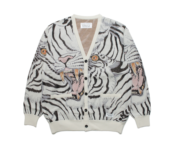 WACKO MARIA TIM LEHI JACQUARD CARDIGAN