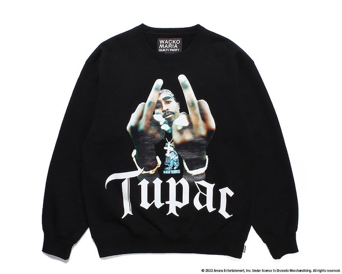 WACKO MARIA TUPAC / HEAVY WEIGHT CREW NECK SWEAT SHIRT ( TYPE-1 )