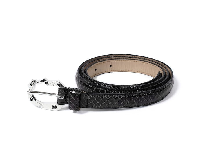 WACKO MARIA WOLF’S HEAD / PYTHON LEATHER BELT ( TYPE-1 )