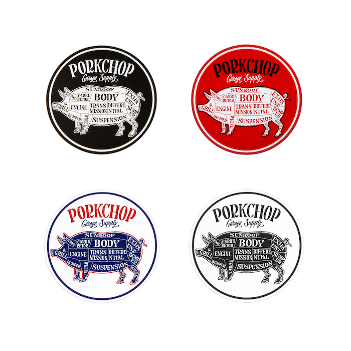 PORKCHOP CIRCLE STICKER